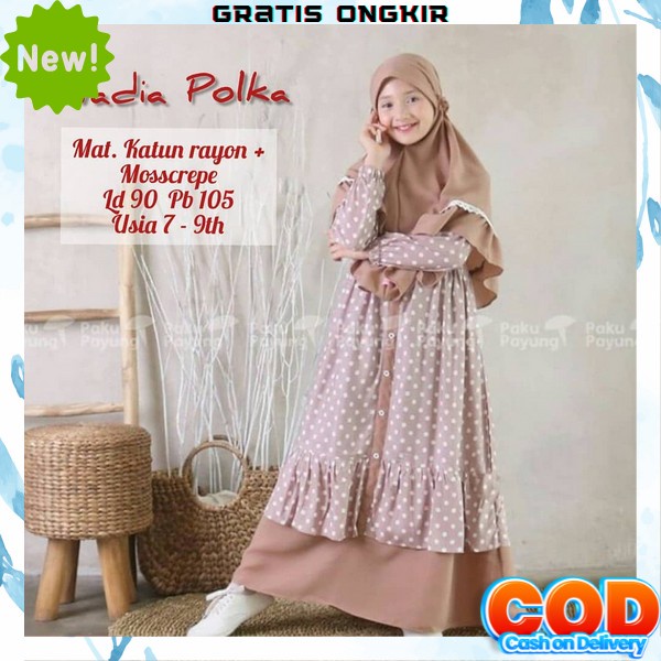 Dress Gamis Anak Perempuan Murah Dress Gamis Anak Remaja Usia Tanggung Games Polos Syari Ghamis Impo