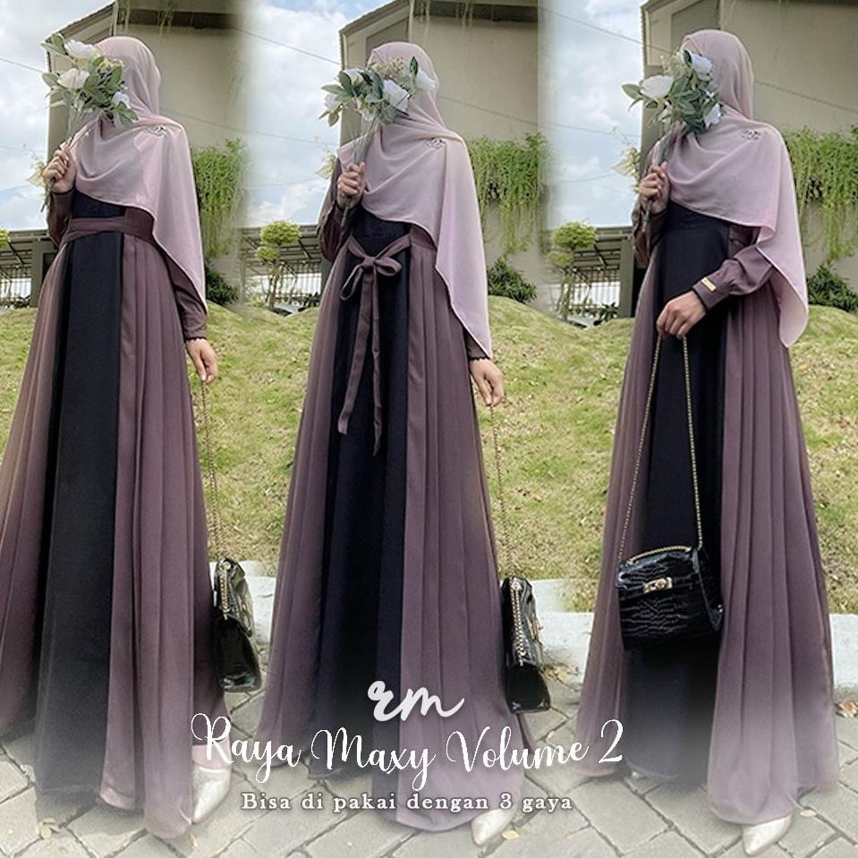 "TGE.18Oc22ᴴ" Raya Maxy by Ratu Mulabees | Gamis Couple | Gamis Couple Pasangan | Dress Couple | Gam