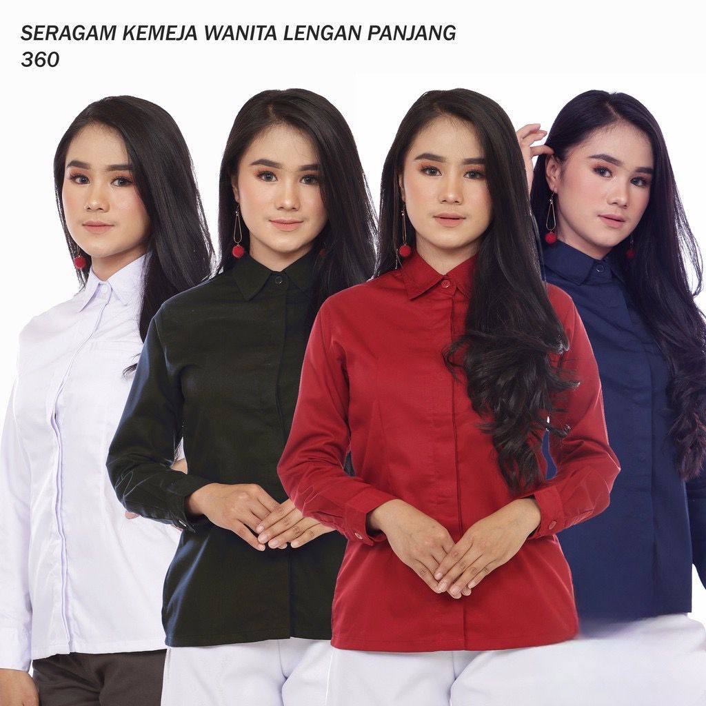 Jual Seragam Kemeja Hem Wanita/ Seragam Kerja Khusus Wanita / Seragam ...