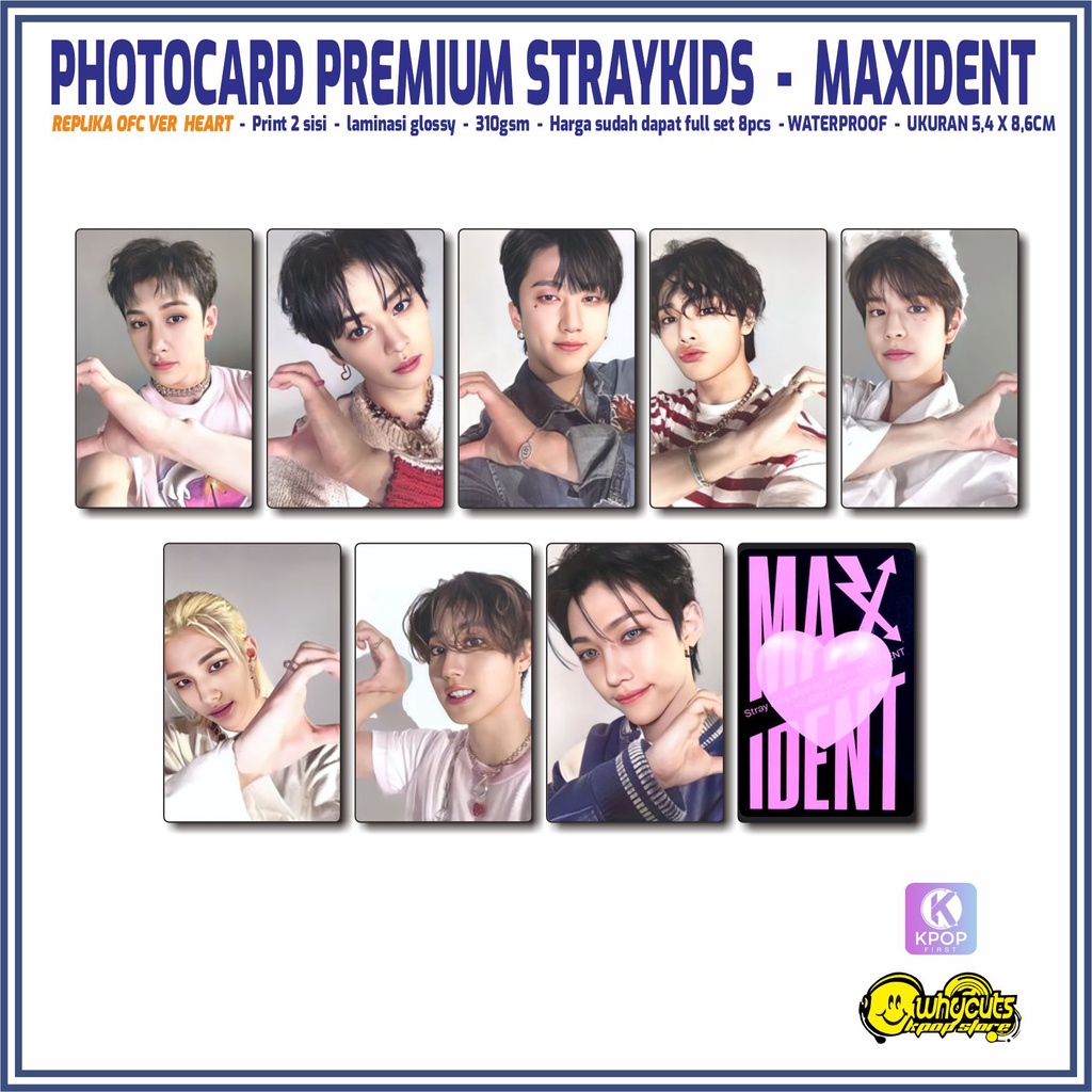 PHOTOCARD SET PREMIUM KPOP / STRAYKIDS NO EASY