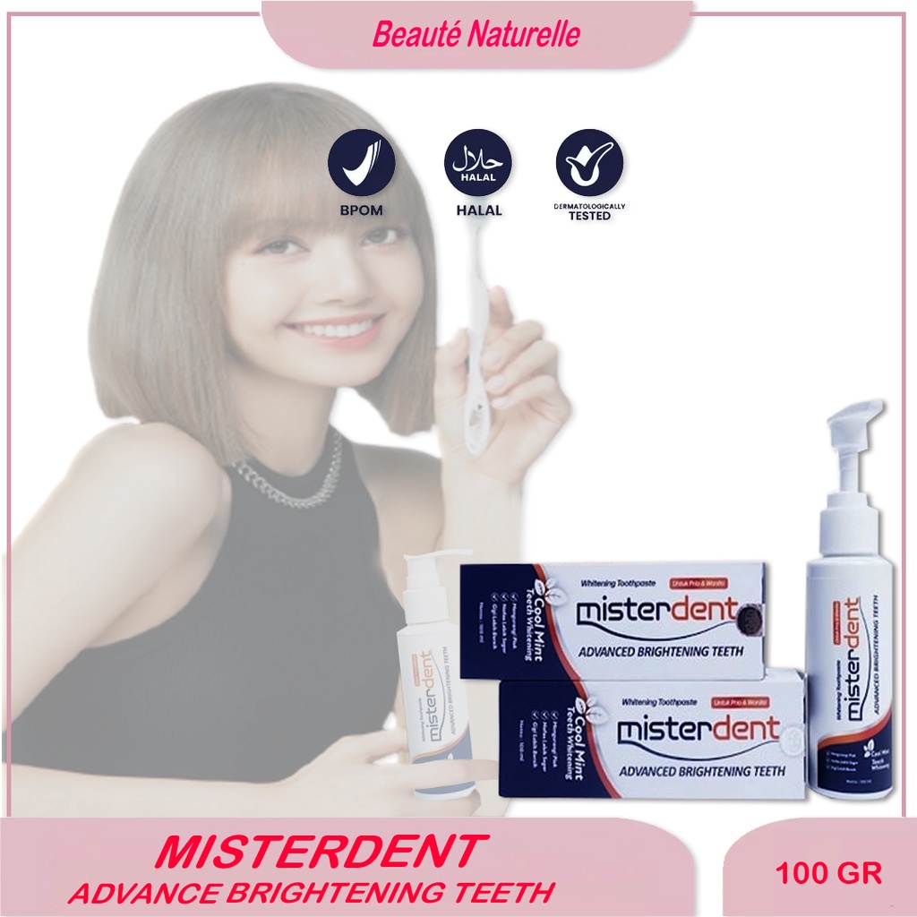 MISTERDENT Original Brightening untuk Pemutih Gigi