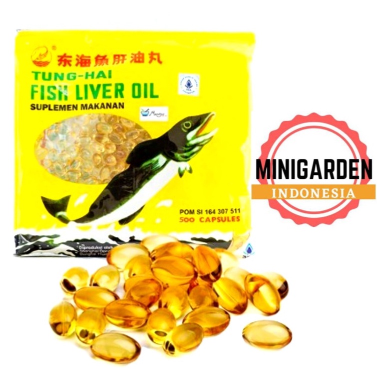 TUNGHAI FISH OIL PACK ISI 500 BUTIR vitamin minyak ikan fish liver oil