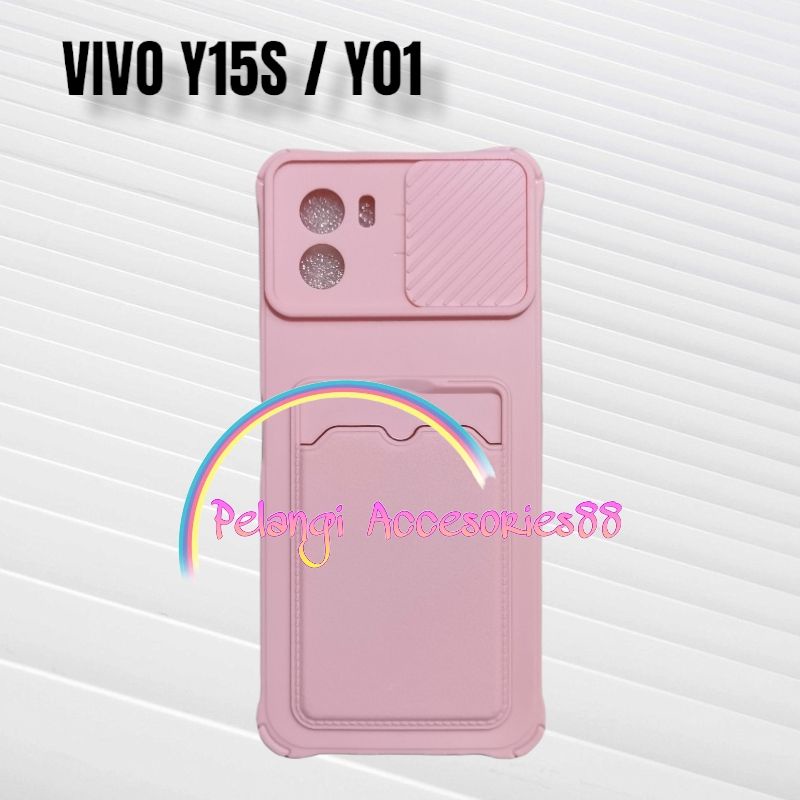 CASE VIVO Y15S / Y01 / Y01A SOFTCASE SLEDING WARNA WARNI