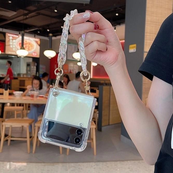 Crystal Chain Soft Case Casing Rantai Clear Samsung Z Flip Z Flip 3 5G