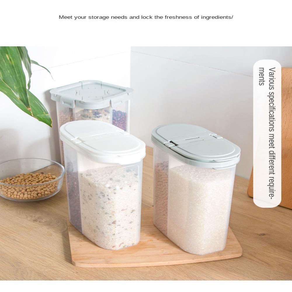 Solighter Square Sealed Jar Alat Dapur Stackable Seasoning Bottle Wadah Makanan Rumah Tangga Food Canister Grade Bottle