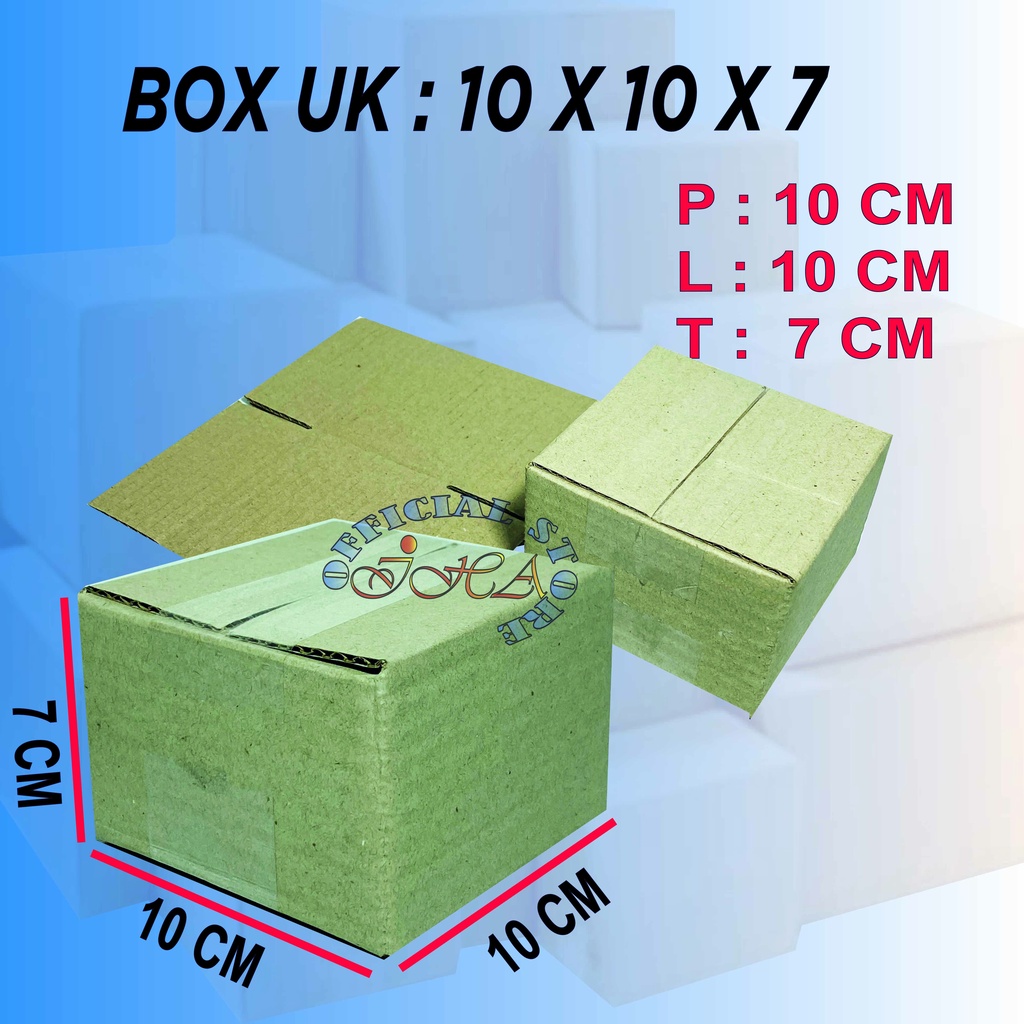 

Kardus packing ukuran 10x10x7 cm box packaging murah dus karton box