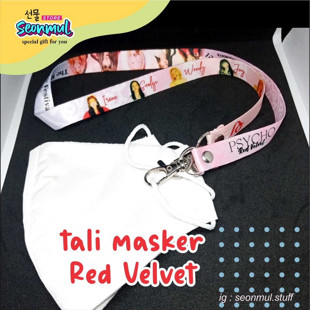 GANTUNGAN MASKER / STRAP MASKER / TALI MASKER KPOP RED VELVET