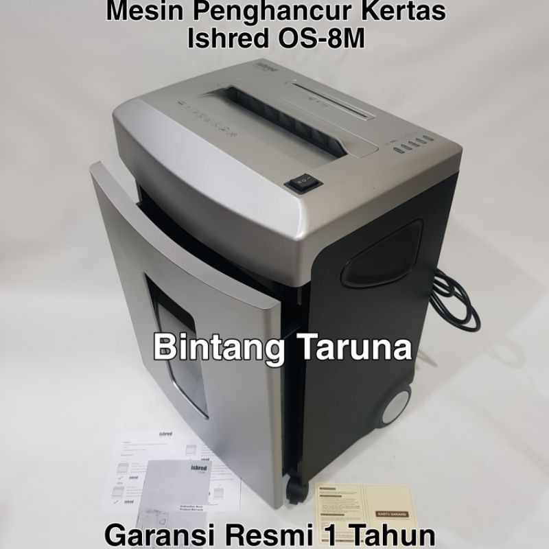 Mesin Penghancur Kertas Ishred OS-8M Paper Shredder Ishred OS-8M Office Shredder ISHRED OS8M