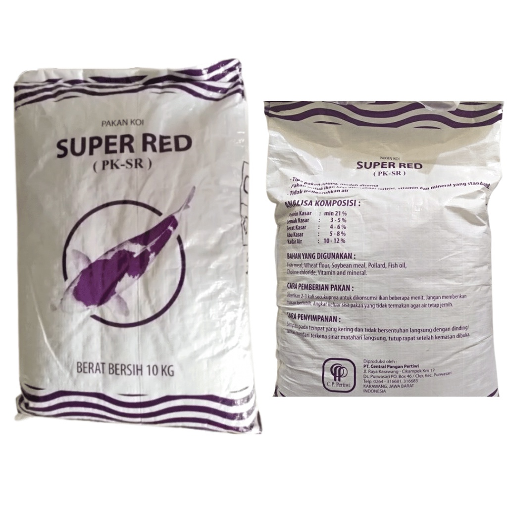 PK 5mm 10Kg Pakan Ikan Koi Pelet Pakan Ikan CP Karungan 10 Kg