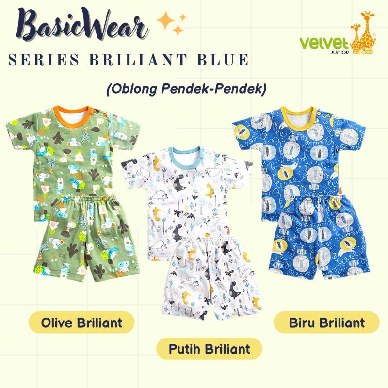 [BISA COD] Setelan Basic Oblong Pendek Velvet Junior size S-XXL motif terbaru Northern lights Radian