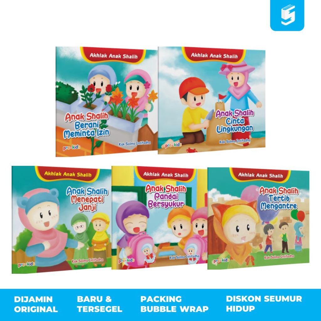 Buku-Buku Akhlak Anak Shalih : Berani Bertanggung Jawab - Menepati Janji - Pantang Berdusta - Selalu