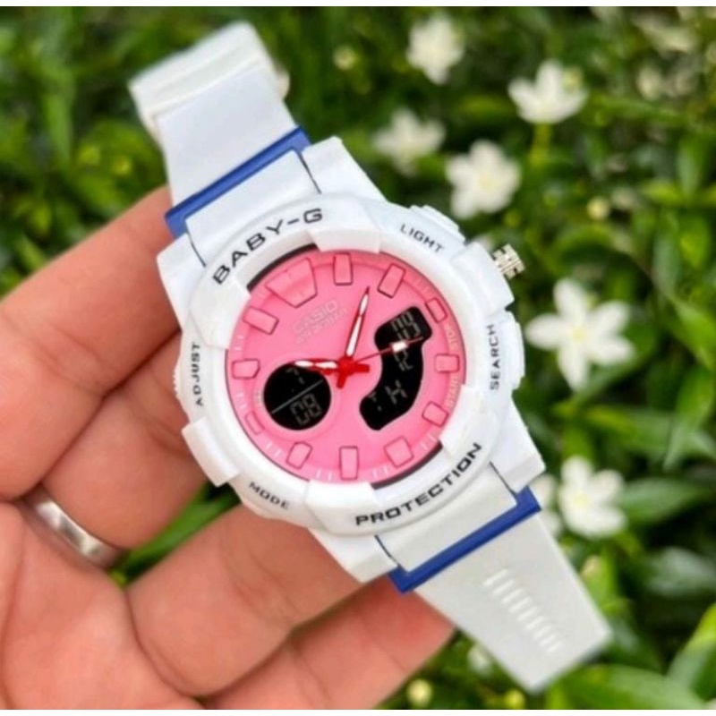 Jam Tangan Baby G Wanita Jam Tangan Dualtime Anti Air Shockproof Terlaris Pilihan Kesukaan Wanita