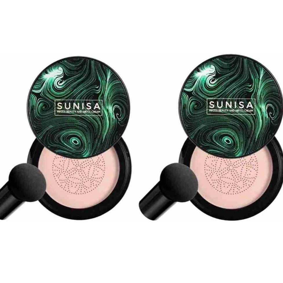 ㋿ (1 SET) SUNISA WATER BEAUTY & AIR PAD CC CREAM / BEDAK WAJAH SUNISA READY 3799 ✤