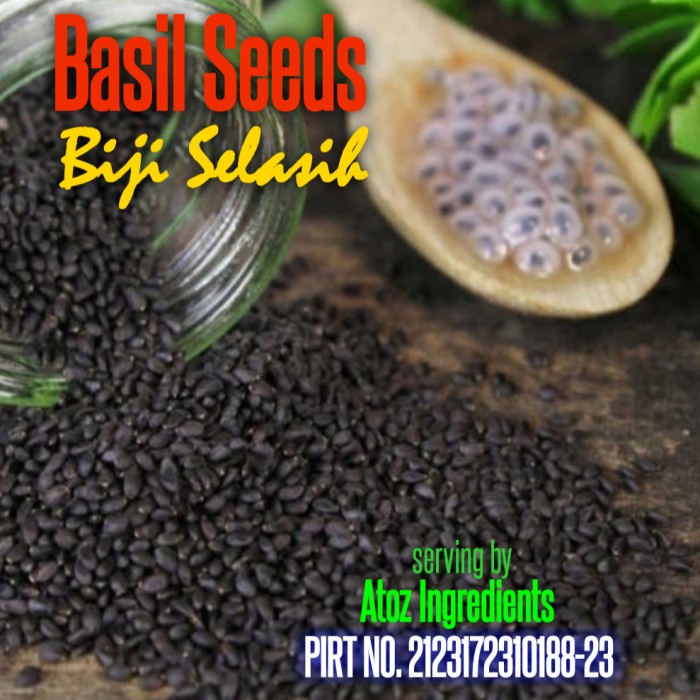 

Basil Seed Import 1kg / Biji Selasih Import 1kg