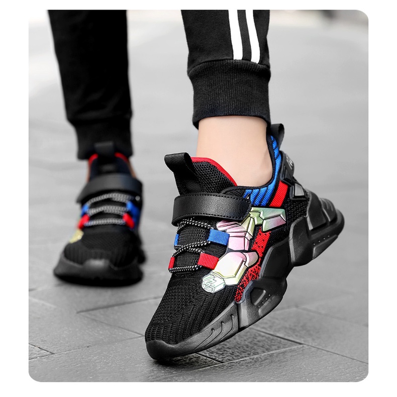 Sepatu Sneaker Anak Robot Transformer Fashion Sepatu Anak Laki Laki Remaja Tanggung