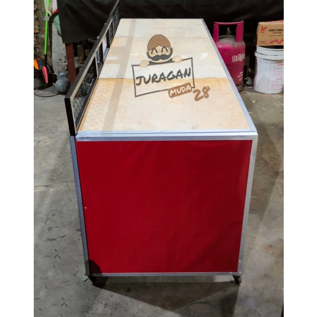 Booth Portable Jumbo Bisa Dilipat Panjang 200 cm + Roda