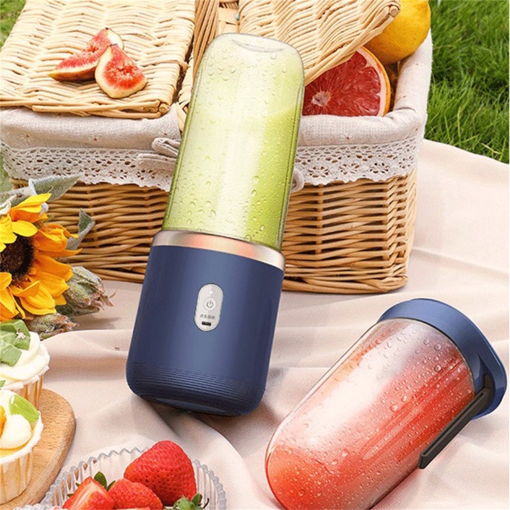 COD Blender Portable Mini Juicer 6 Mata Pisau Blander Jus Buah Port Charger USB Electric Blender Kapsul