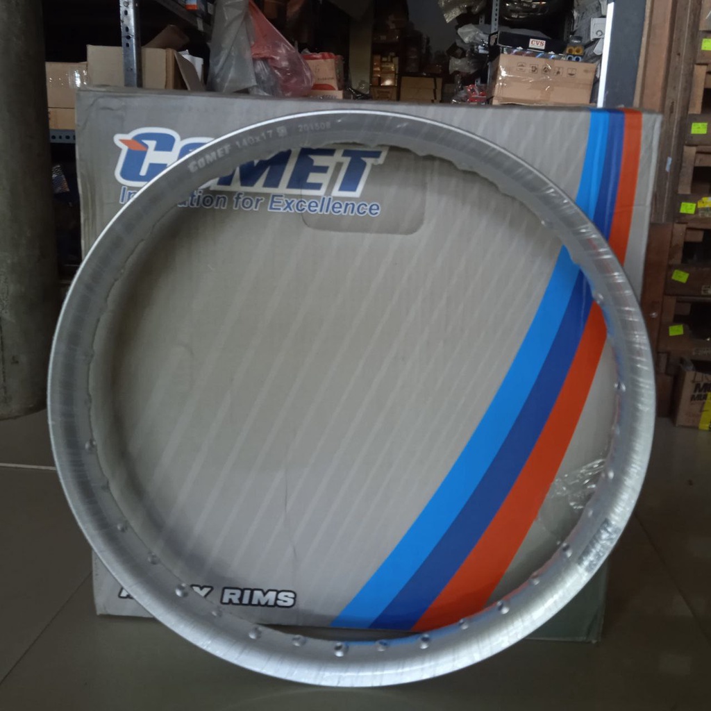 Velg Peleg Comet 140-17 U setengah lingkar Silver murah