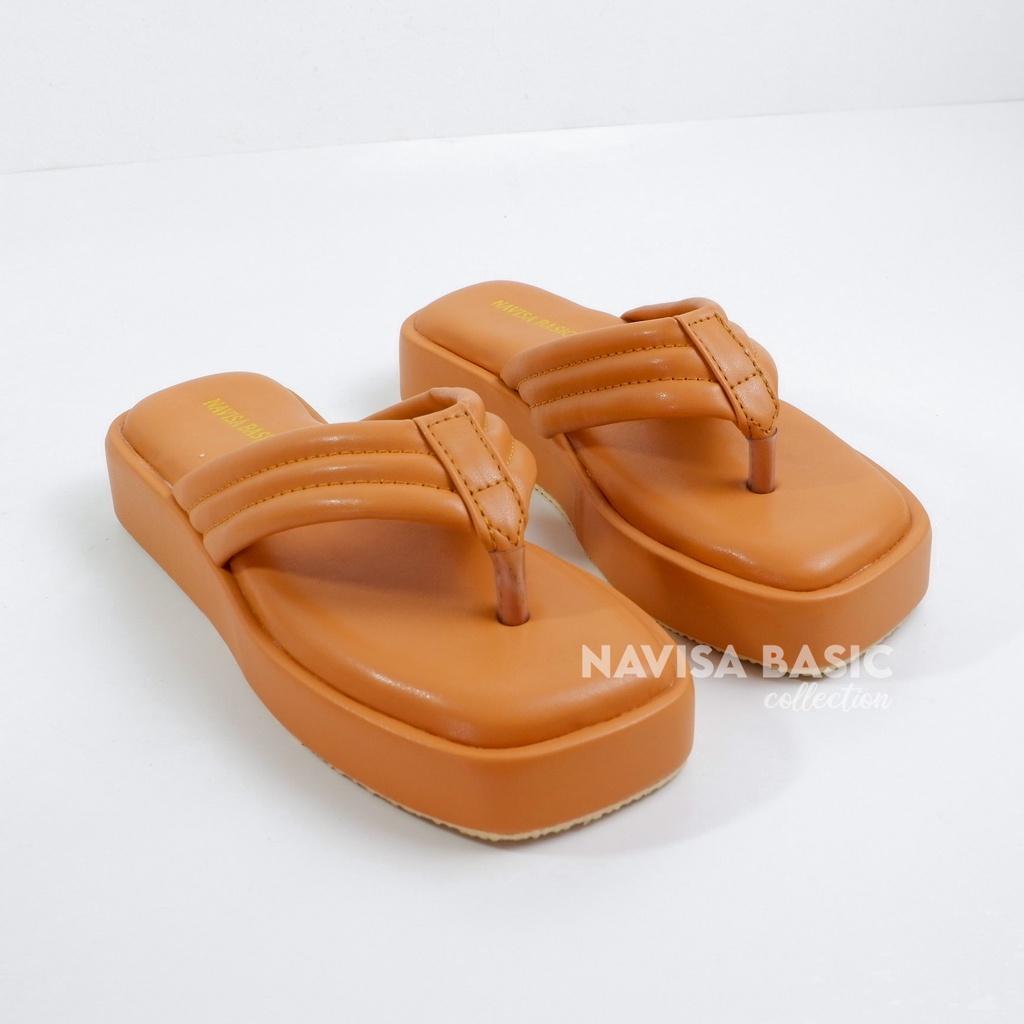 Sandal Wanita Sendal Jepit empuk Navisa basic collection