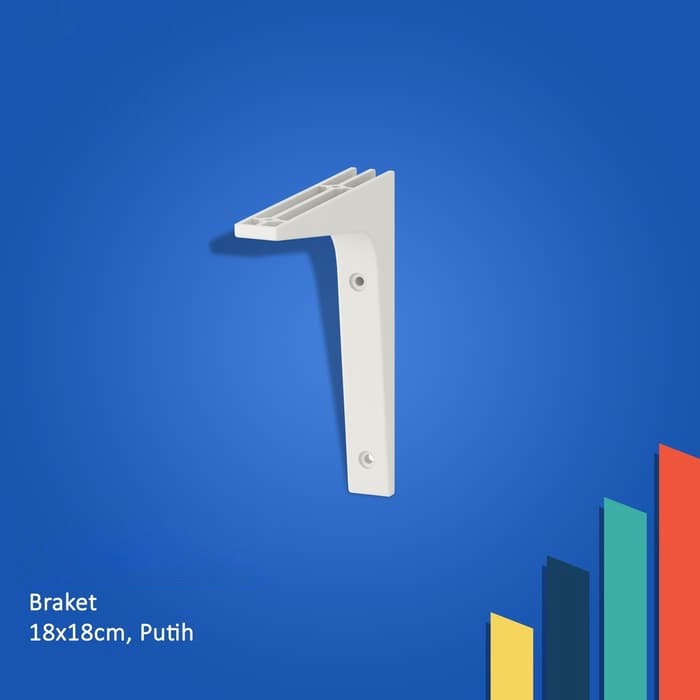 VIDICIINDONESIA Bracket Siku Dinding Plastik Penyangga Serbaguna/ Siku Rak Penyangga Plastik Kuat