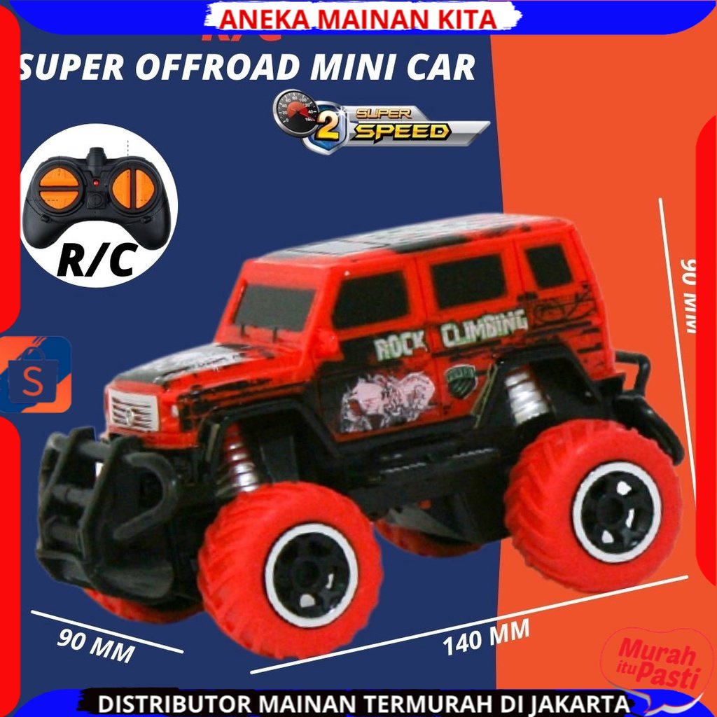 Mainan mobil remote control RC Rock Clawler Mini Car warna warni mobil remot kontrol murah crawler remote