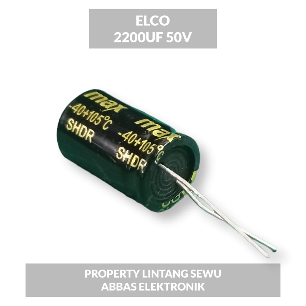 ELCO ELKO 2200 UF 50V 2200 MIKRO 50 VOLT