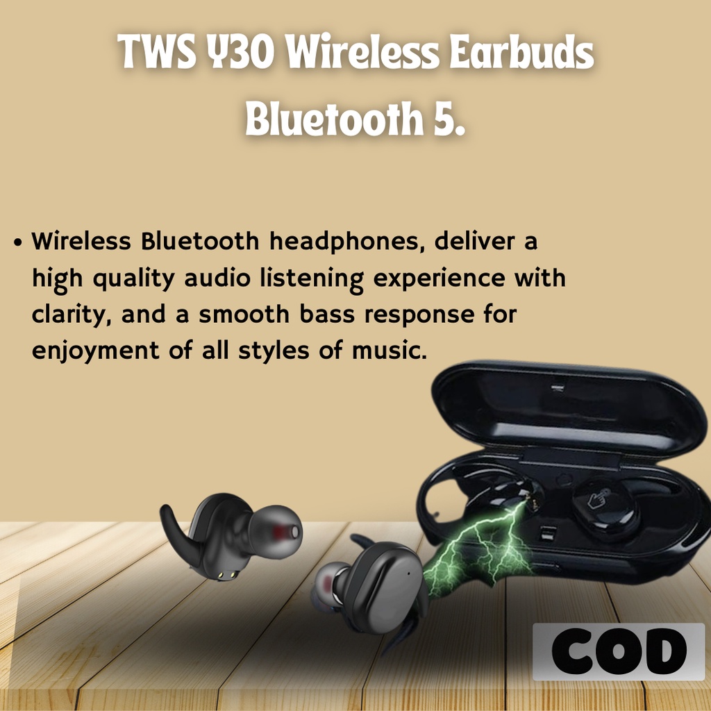 Y30 TWS Headset Bloutooth Earphone Bluetooth Headphone Bloutooth TWS Bloetooth Wireless Erphone Bloe