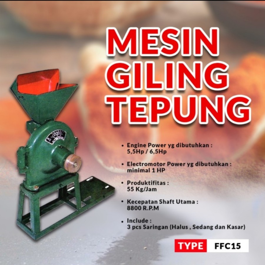 Jual Mesin Giling Tepung Disk Mill Ffc15 Shopee Indonesia