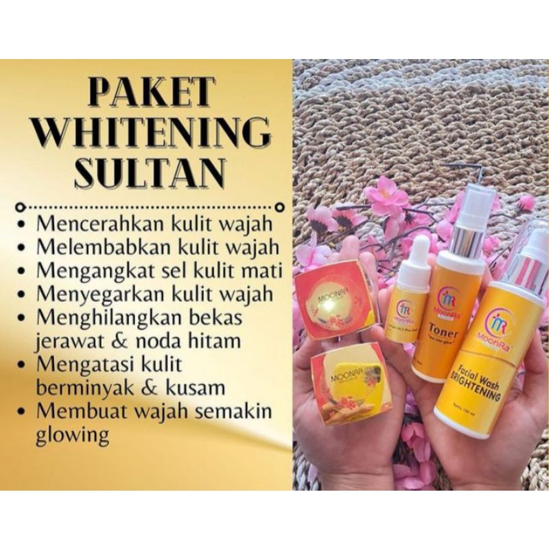 PAKET HEMAT( ISI 3 ) SULTAN ACNE & WHITENING MR SKIN GLOW BY MOONRA