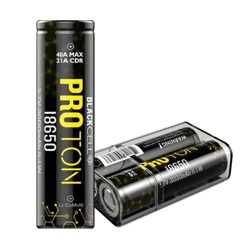 BATERAI VAPOOR 18650 BLACKCELL PROTON 3000MAH 40A