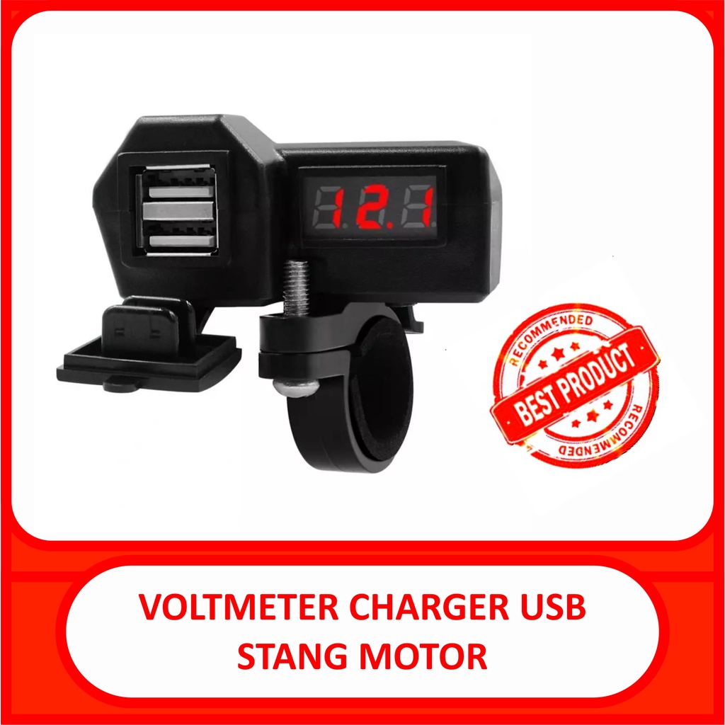 Voltmeter charger hp Stang Motor pcx byson vixion adv xride universal
