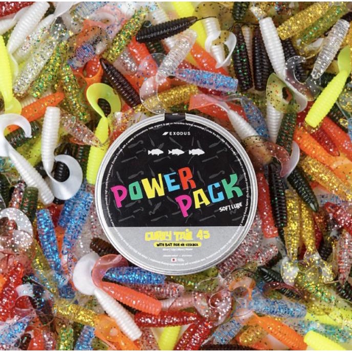 Exodus Soft lure Power Pack - Curly Tail 45 Softlure - soft plastic