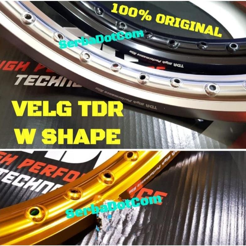 VELG TDR W SHAPE KOTAK 160 RING 17 GOLD SILVER BLACK MIRROR ORIGINAL not wx xd vr wm w er u shape mx