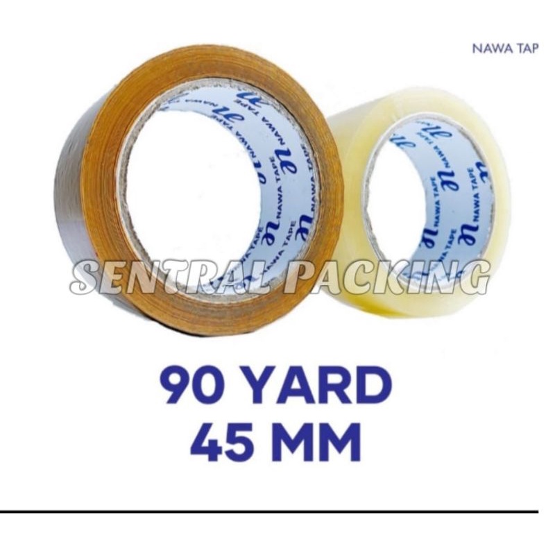 

LAKBAN OPP BENING Dan COKLAT 2Inchi 45mm × 90 Yard / Roll (6Pcs )