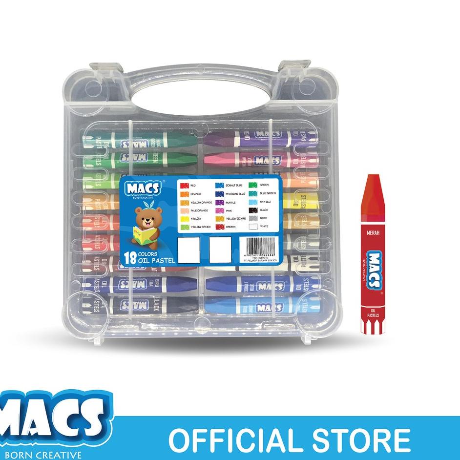 

Garansi Pembayaran MACS 18 Warna Crayon Oil Pastel Colors