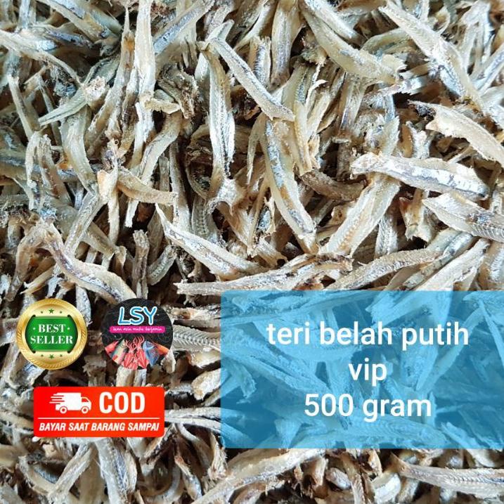 

codet0T4f--ikan asin teri belah putih vip/ jengki belah vip 500gr