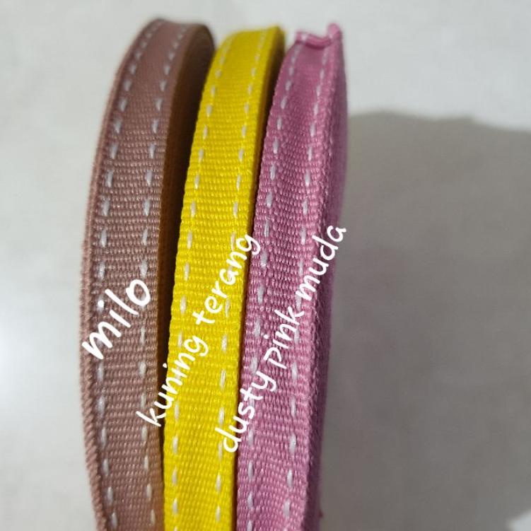 

TRXUu1U5--Pita/Tali/grosgrain/ motif bintik & Salur Ukuran 3/8=1cm/25 yard