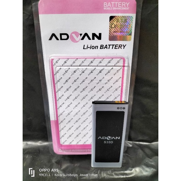 Baterai | Battery | Batre Advan S35D | Baterai Advan S4i | Baterai Advan S35H original