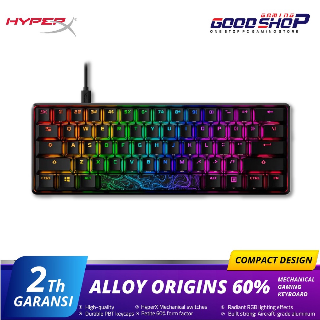 HyperX Alloy Origins 60 - Keyboard (Aqua Switch)