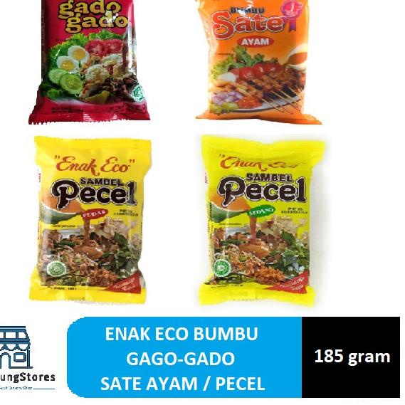 

Hot Item--Enak Eco Bumbu Pecel Pedas dan Sedang / Gado-Gado / Sate Ayam 185 gram