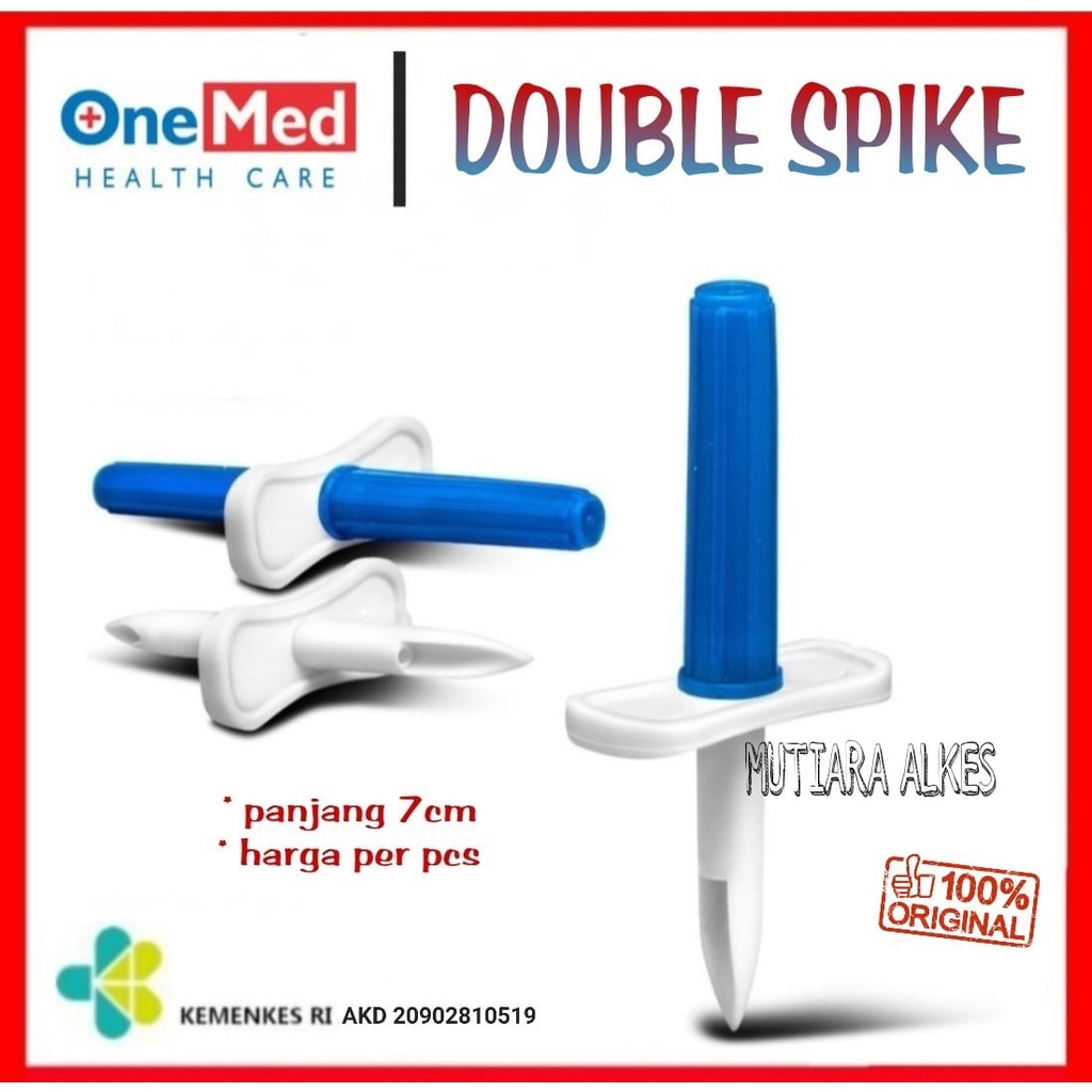 DOUBLE SPIKE Infusion / Alat untuk Cairan infus 7cm ONEMED