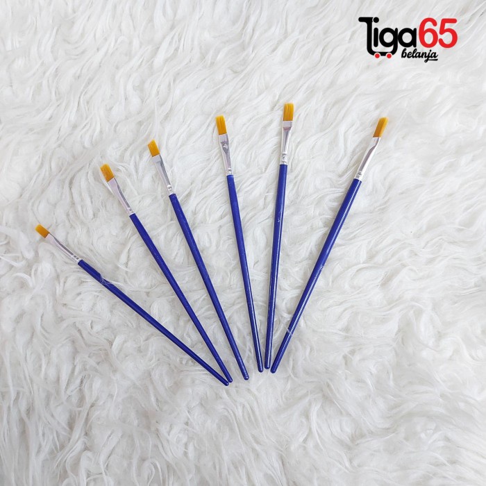 

Promo 365 Kuas Lukis / Paint Brush / Pipih Flat Bulat / Round B-3 / Kuas B-3 Hemat