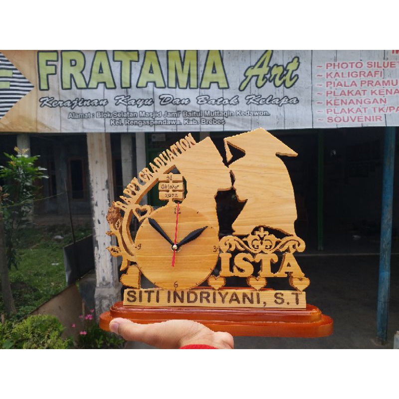 JAM NAMA/JAM KAYU/JAM CUSTOM/KADO WISUDA
