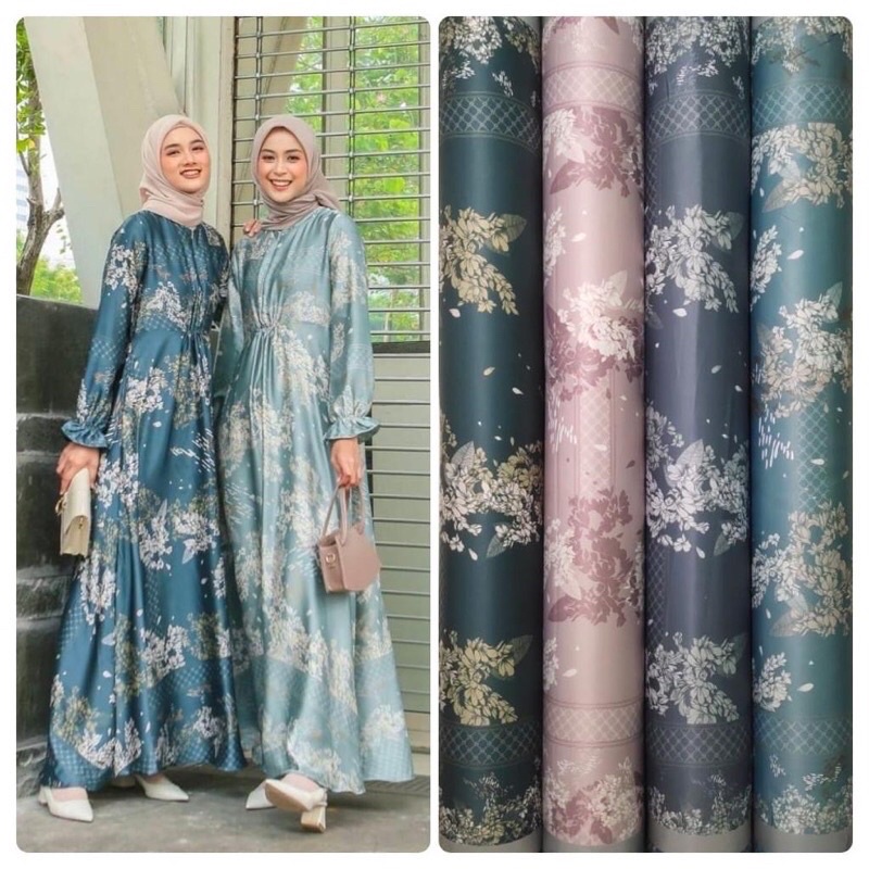 Bahan Silk | Kain Mewah | Motif Branded | Kain Meteran