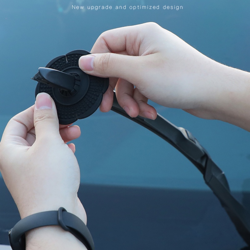 2pcs Car Wiper Hole Protective Covers Windshield Wiper Silicone Protective Cover Debris Dustproof Sleeve Accessories