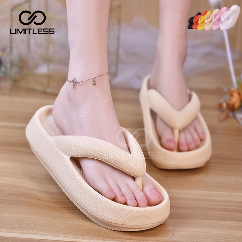 Limitless - Sendal Japit Wanita Anti Slip Sandal Jepit Cewek Korean Style Empuk Sandal Flip Flop Cewek Eva Phylon Terbaru