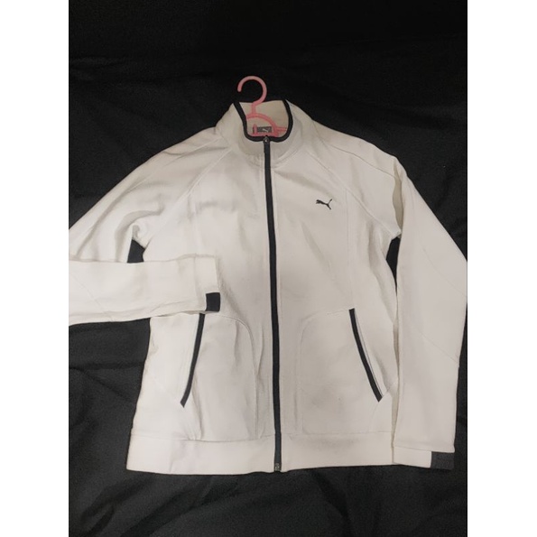 jaket tracktop putih
