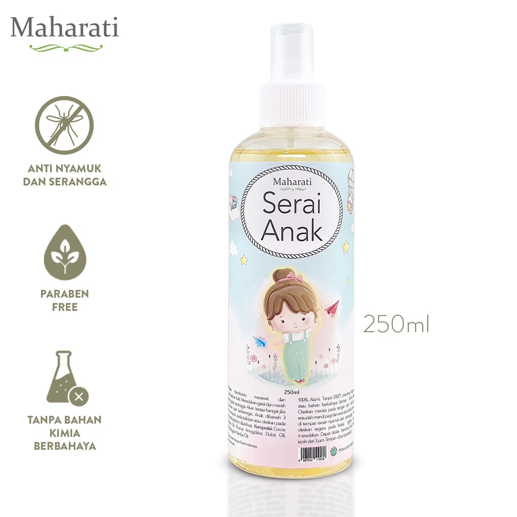 Maharati Serai Anak 250ml | Anti Nyamuk dan Serangga Anak Alami