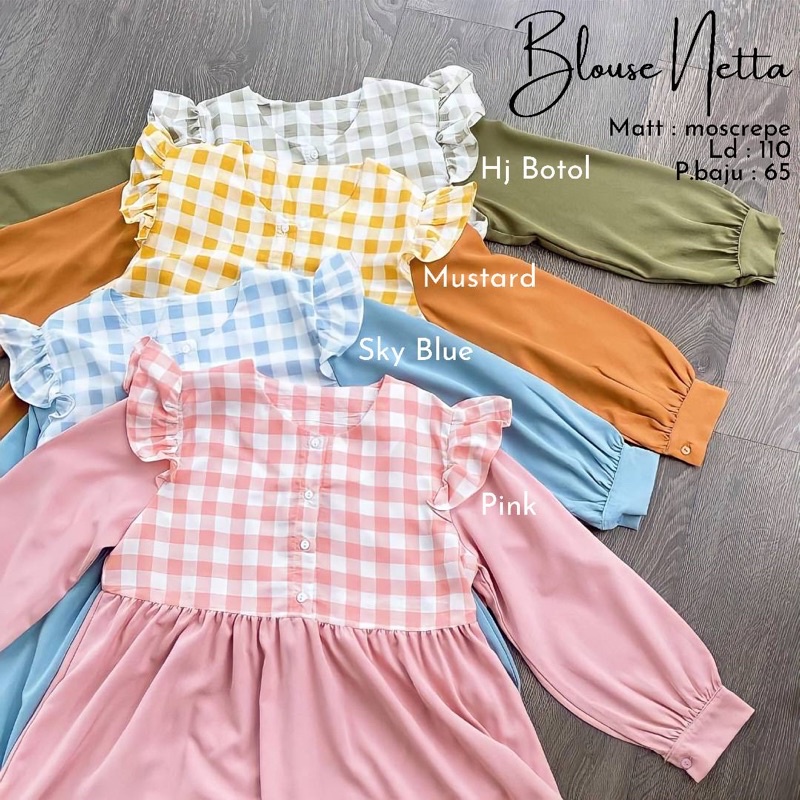 Blouse Netta Moscrepe LD 110 PB 65cm