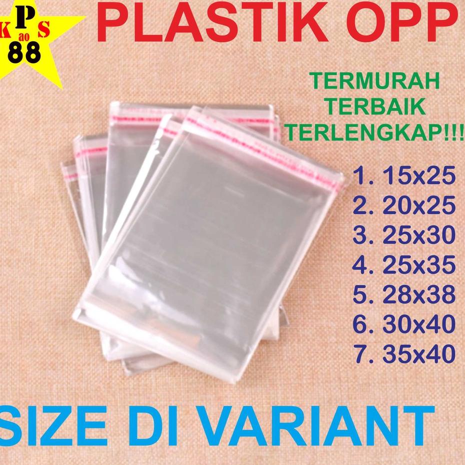 Terkini--PLASTIK OPP SEAL 20x25 - OPP 25X30 -OPP 25X35 - PLASTIK BAJU - PLASTIK BAJU ANAK - PLASTIK KAOS ANAK